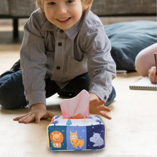 MINIBOO Interactive Montessori Magic Tissue Box 